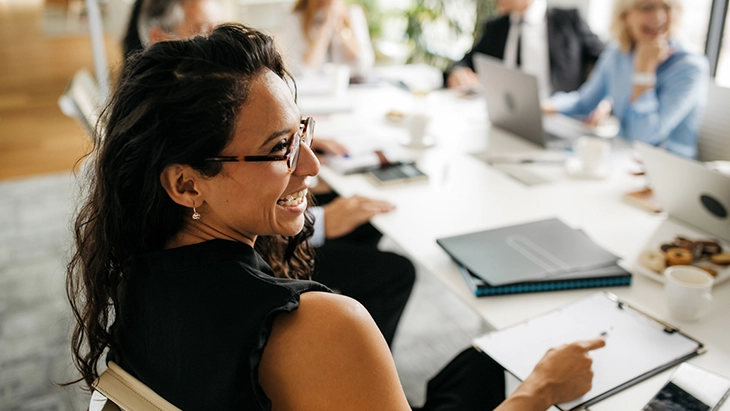 Woman in meeting